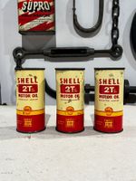 Shell Ölbüchsen (Automobilia / Werbung / Garage / Oldtimer )