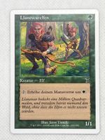 Seltene Magic Karte Llanowarelfen, Sammlerstück