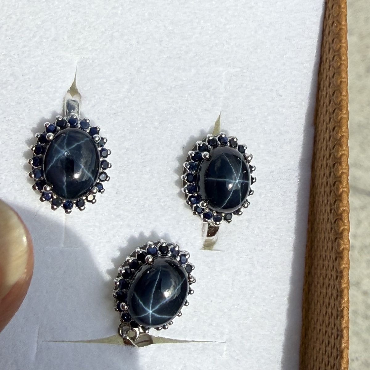 Boucles d'oreille: Phänomenale Sternsaphire: Ohrringe und Anhänger – Neuf avec emballage d'origine à Ebikon par elischka 6