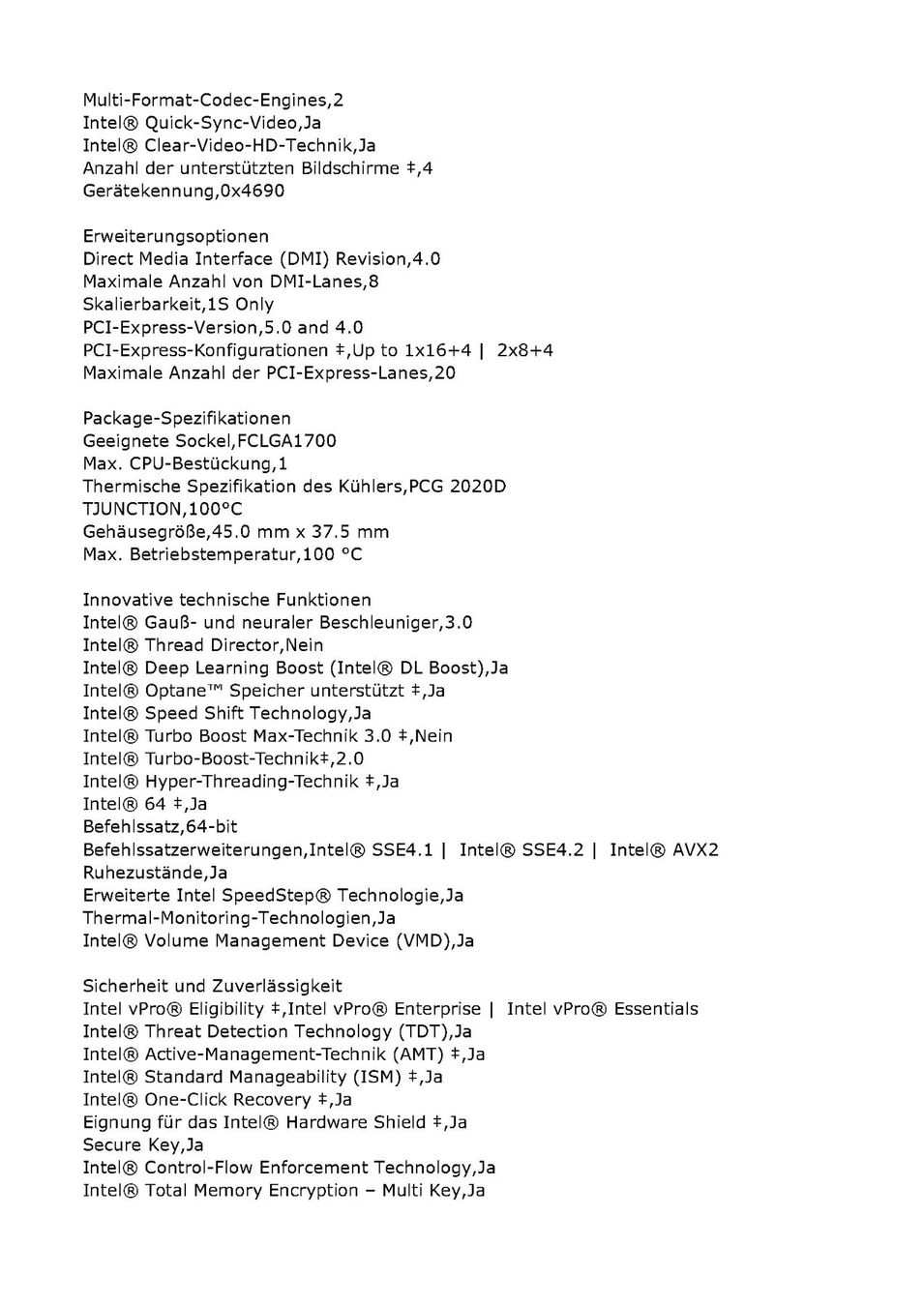 Intel Componenti elettronici: intel i5-12600T LGA1700 6-Core 2.10GHz 18MB 35W – Usato da Oberneunforn venduto da Prazki 2