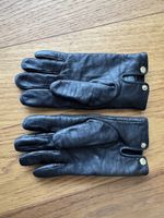 Club Monaco Black Leather Gloves - Size S