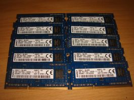 10 stück 4gb ddr3 PC3L 12800 (1600) für Laptop. Alle gleich.