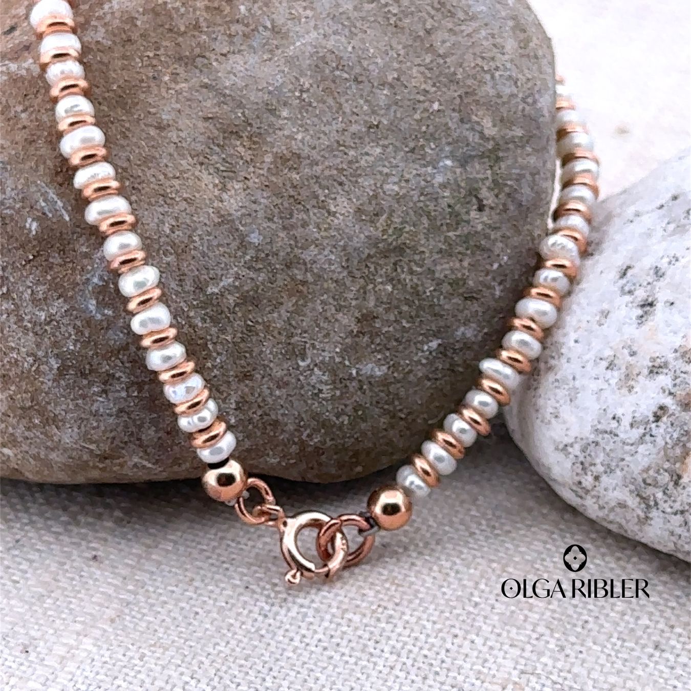 Olga Ribler Bracciali & Braccialetti: Armband mit Süsswasserperle – Nuovo (secondo la descrizione) da Luzern venduto da MonikaS03