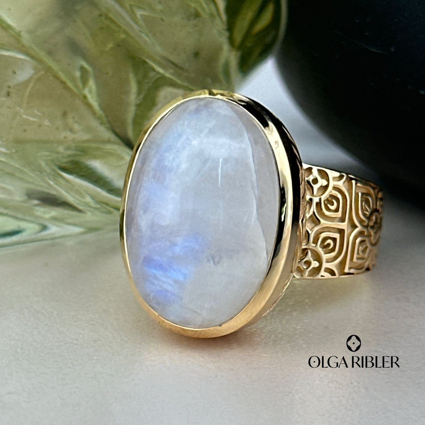 Olga Ribler Anelli: Sterling Silber Ring 925 mit  Mondstein  Grösse 57 – Nuovo (secondo la descrizione) da Luzern venduto da Schmuckoutlet 7