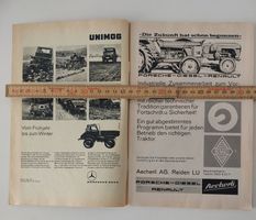 Werbung Aecherli Unimog Aebi John Deere Bucher Traktor 1963