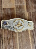 Vintage Western Gürtelschnalle XXL Cowboy Rodeo Pferde Mexic