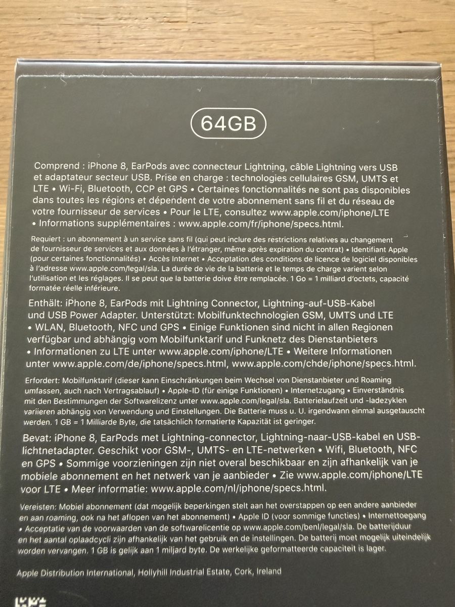 Apple Handys / Smartphones: iPhone 8, 64GB, schwarz – Gebraucht aus Einsiedeln von Daru20 1