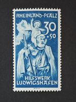 *ABART*Frz. Zone Rheinland Pfalz-Mi 31 ** Fleck re.im Mantel
