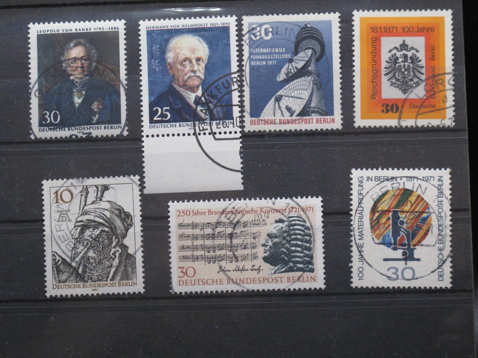 Tutti i francobolli: Berlin 1970 / 71 von Ranke / Material gest. – Usato da Wil SG venduto da fva01