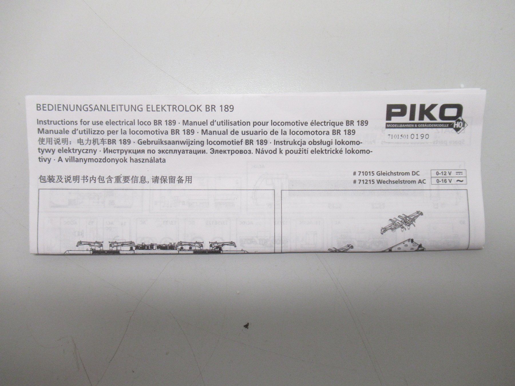 Piko Modellini di ferrovie: Piko 71015 E-Lok BR189 Deutsche Bahn Tulpendesign Analog H0 – Usato da Basel venduto da mhmarken 5