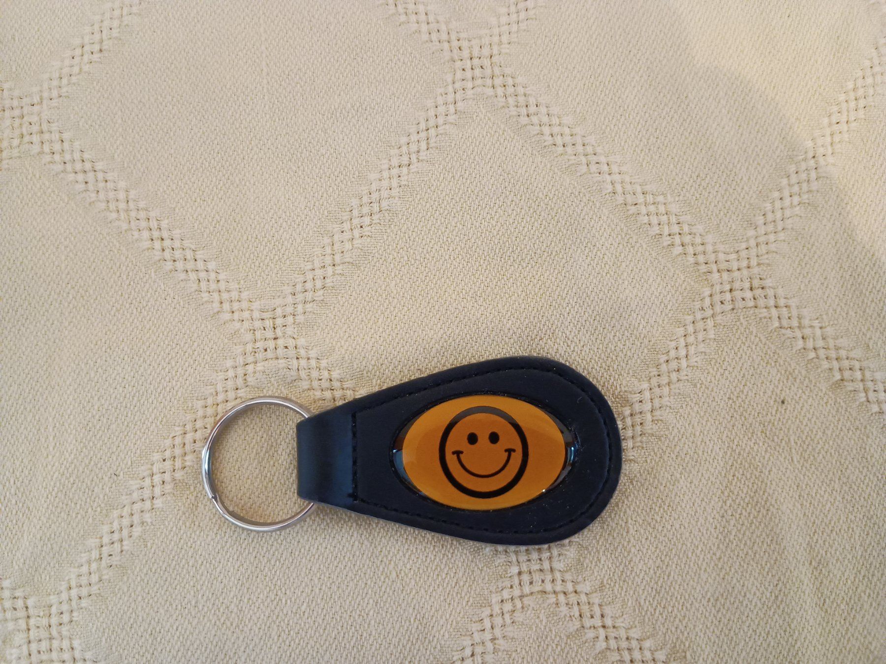 Portachiavi: Schlüsselanhänger SMILEY, Leder ca. 9 cm – Nuovo (secondo la descrizione) da Buchs AG venduto da ReaNaTsch