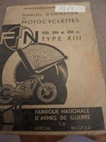 moto FN 250cc 350cc 450cc side car type XIII de 1951 rare 