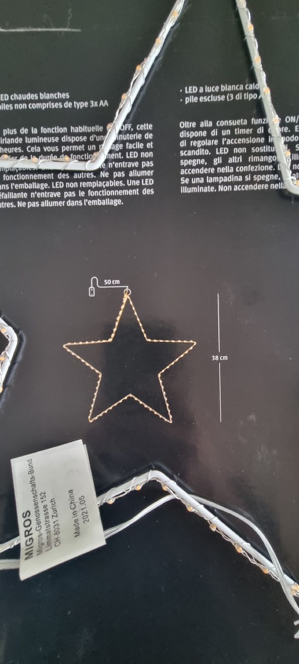 Migros Tutte le decorazioni: Weihnachtstern mit LED – Nuovo (secondo la descrizione) da Altstätten SG venduto da Sdumbeldor 3