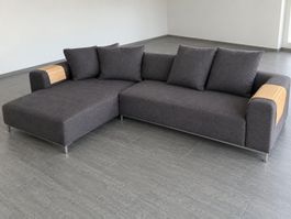 Graues Ecksofa