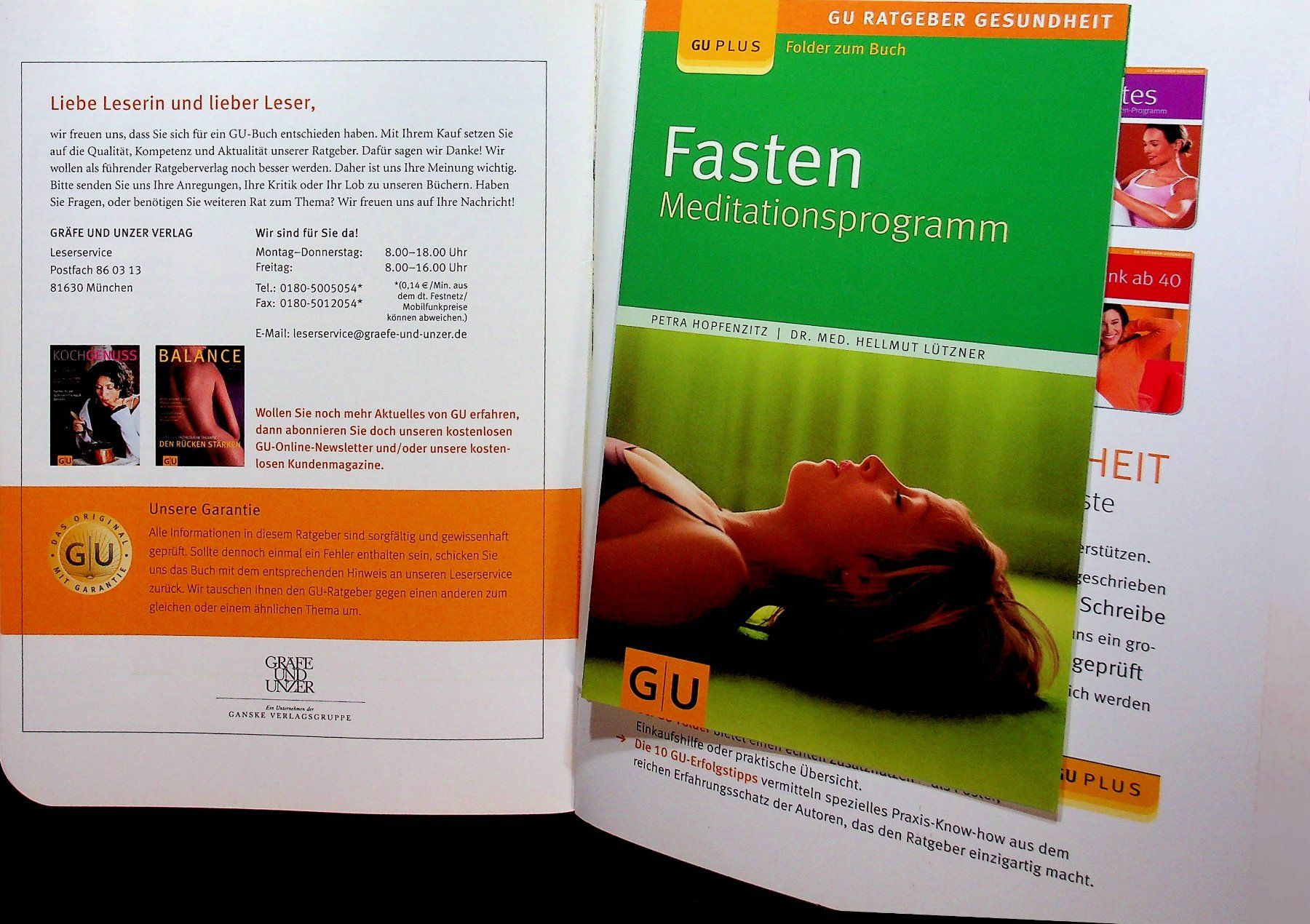 Libri: P. Hopfenzitz Dr. med H. Lützner Fasten Meditationsprogramm – Usato da Reitnau venduto da Zaomir 3