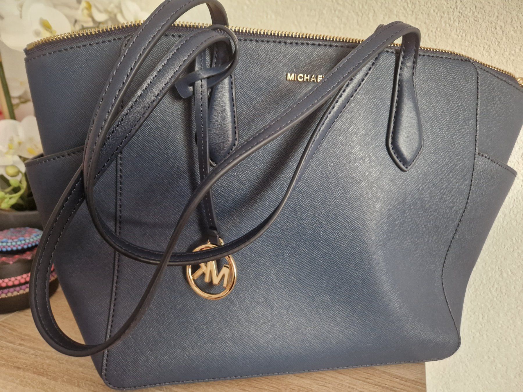 Michael Kors Taschen für Damen: Sac Michael Kors bleu marine authentique neuf – Gebraucht aus Missy von valentine17