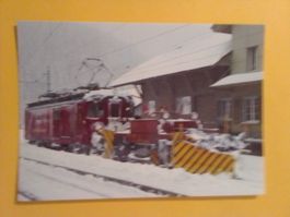 Südostbahn elek.Gepäcktriebwagen Schneepflug in Biberbrugg