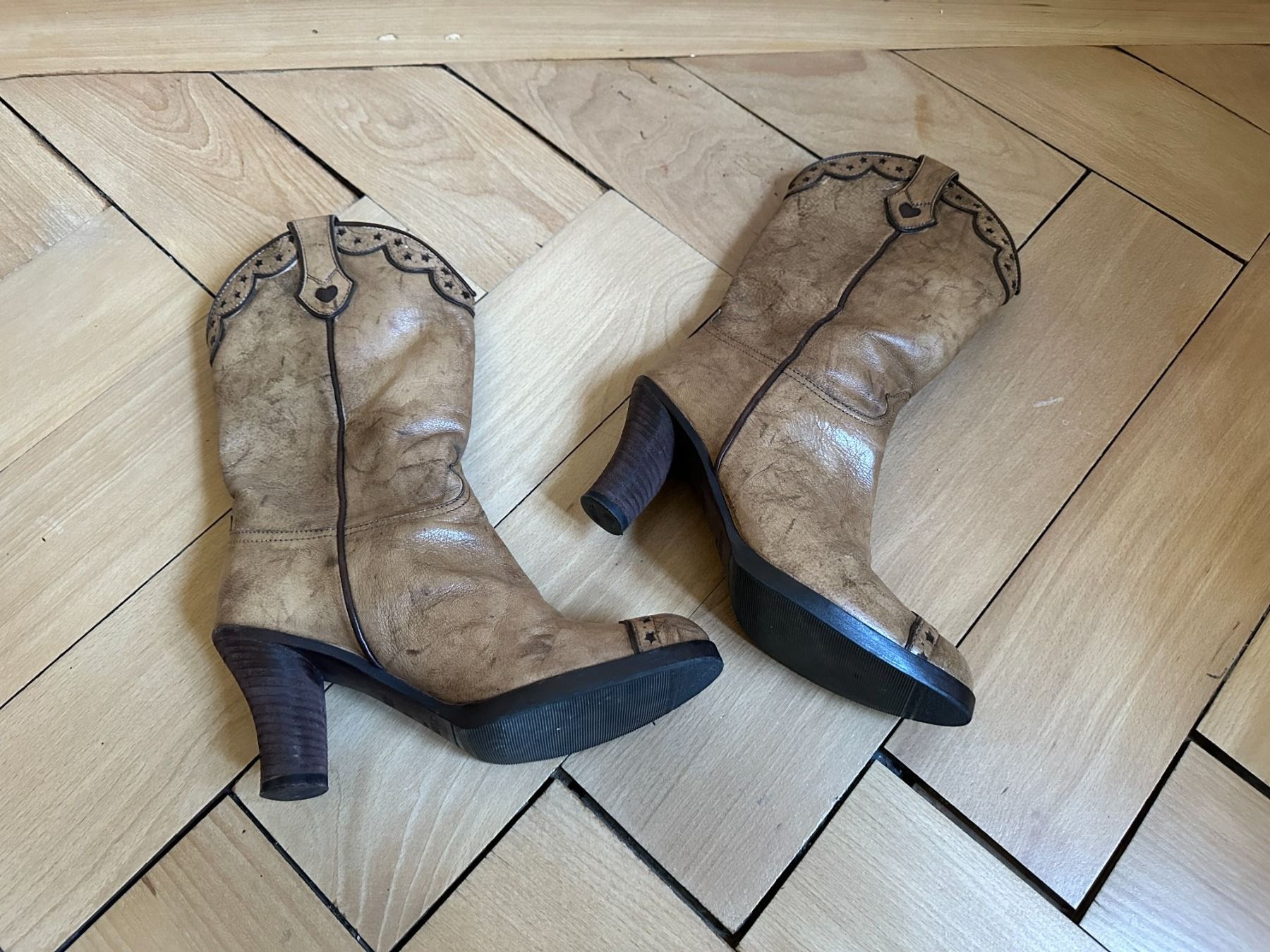 Sartore Scarpe da donna: SARTORE - Leder Stiefel hellbraun 35 – Usato da Zürich venduto da Diazaio 3