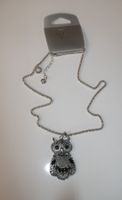 Collier hibou argenté, neuf avec étiquette, idéal cadeau!