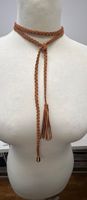 Lederkette mit Quaste, Boho Style