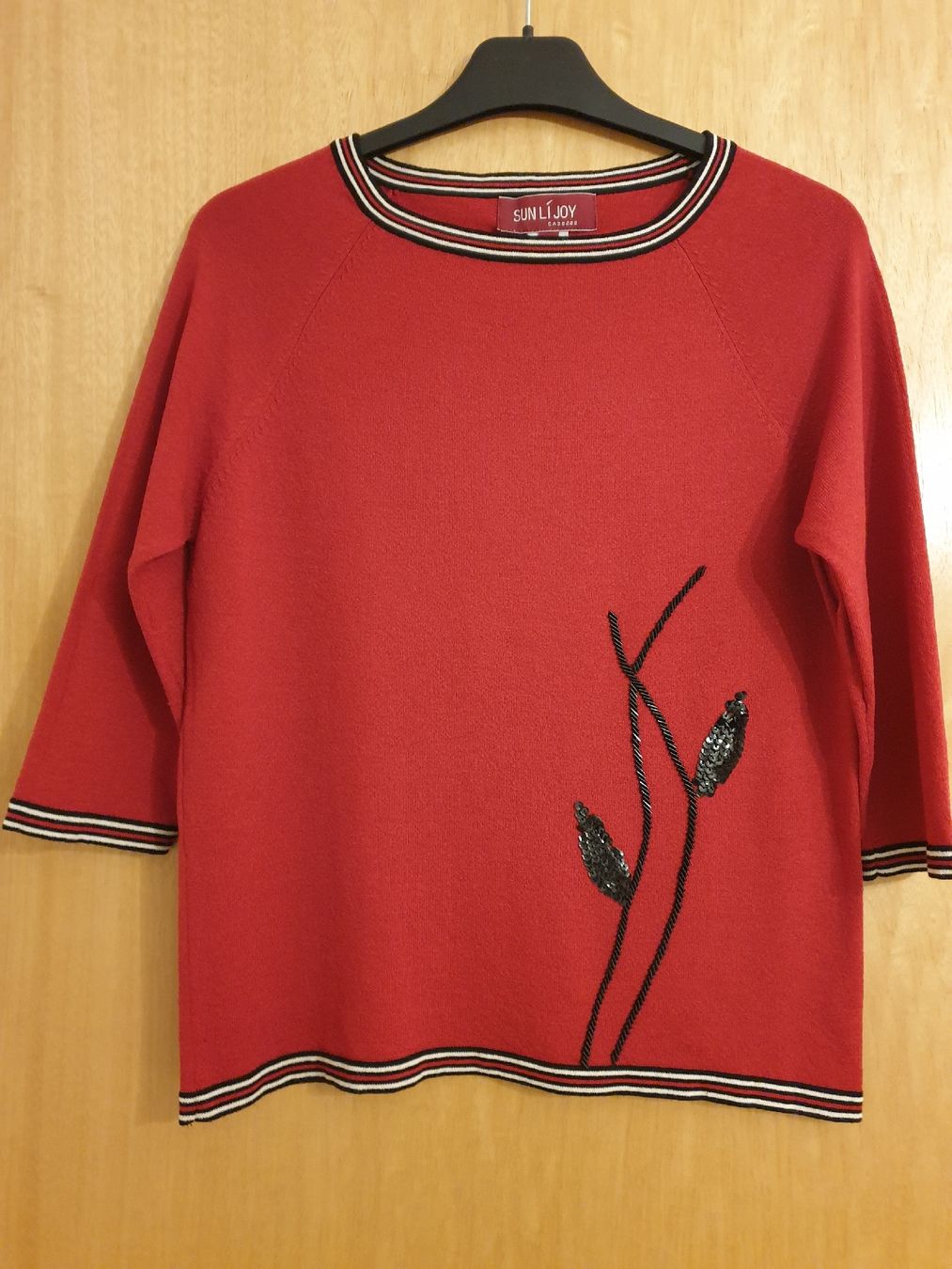 Pullover & Sweatshirts: Pull léger, M, manche 3/4, rouge,viscose 65%,excellent état – Neu (gemäss Beschreibung) aus Neuchâtel von Verenas12