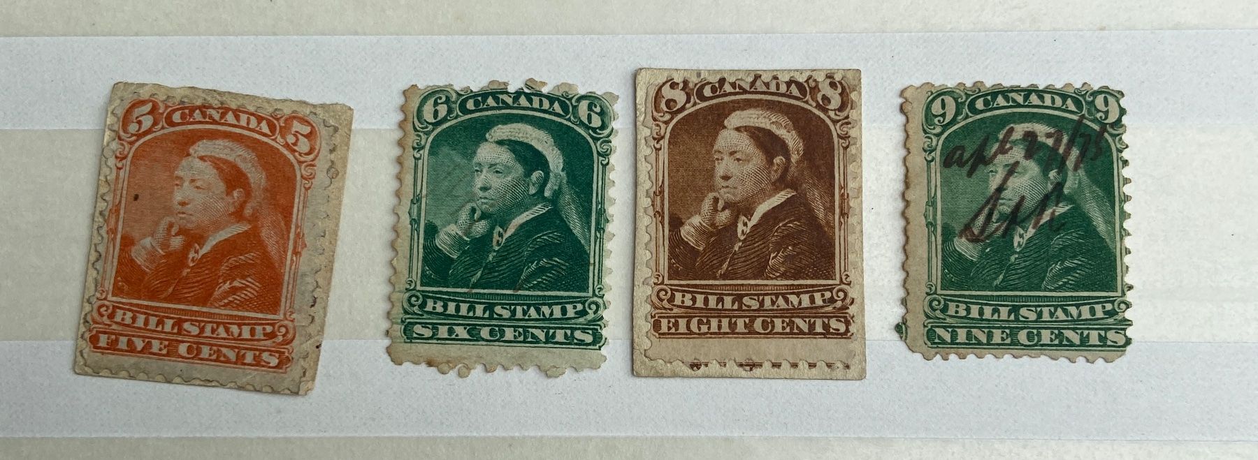 Tutti i francobolli: Canada bill stamp de 1868 – Usato da Collex venduto da RCXGJ