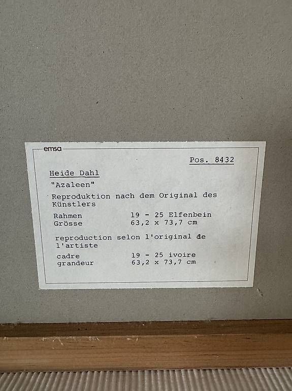 Poster & Bilder: Heide Dahl "Azaleen" – Gebraucht aus Kreuzlingen von seb_lac 3