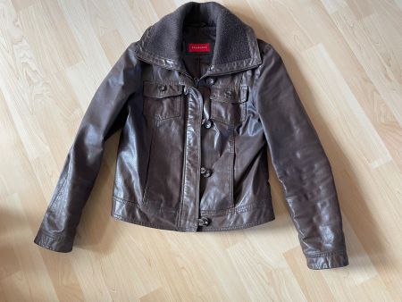 Lederjacke, echt Leder, braun von Snap Shot