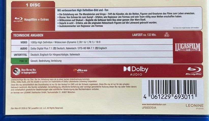 Alle DVDs: The Mandalorian and Grogu – Gebraucht aus Beringen von Mantafisch1 2