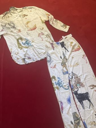 Imperial Pyjama Set Zodiac Print Grösse S neu