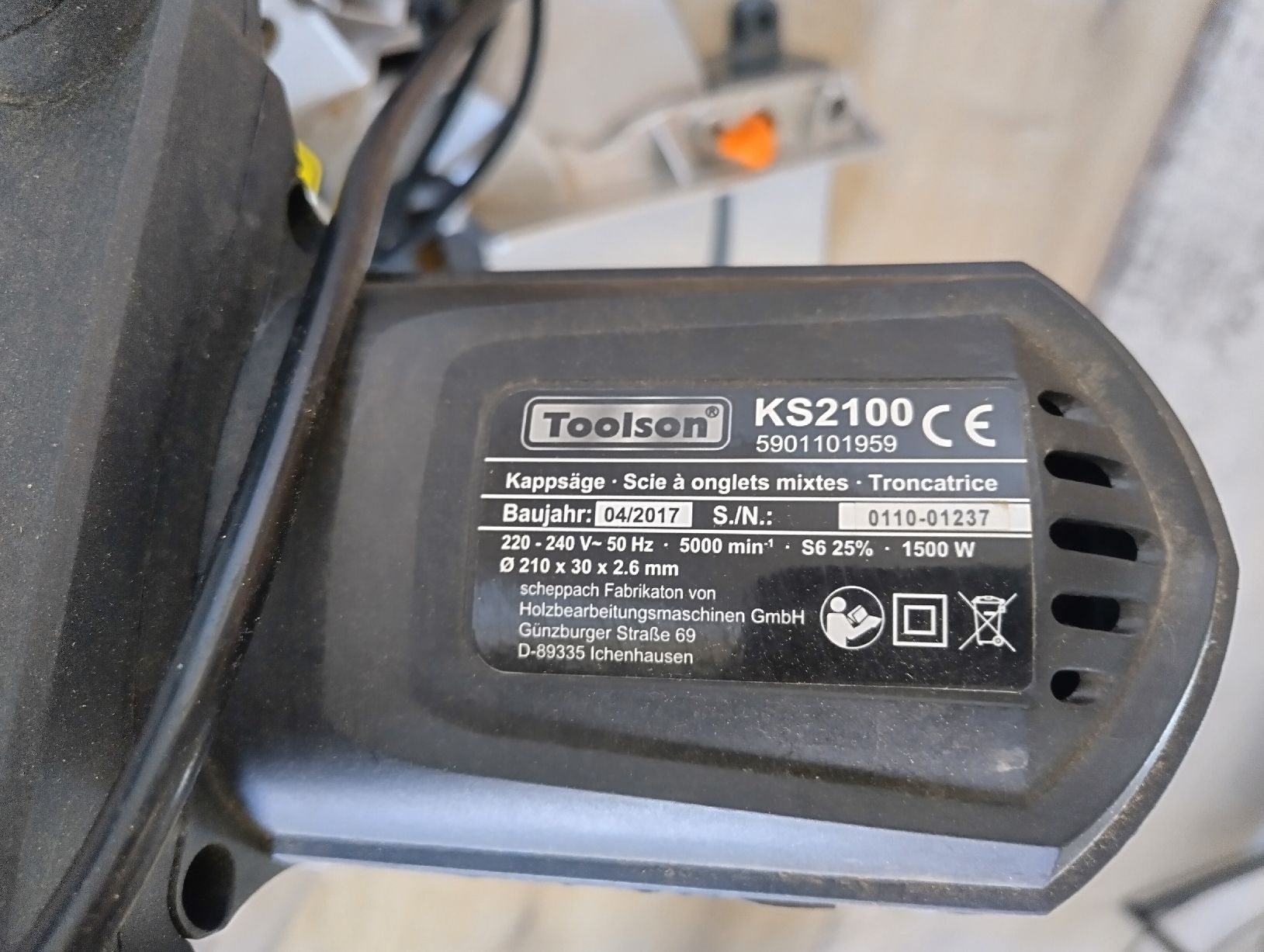 Seghe: Toolson Kippsäge KS2100 – Usato da Dättwil AG venduto da Kleinaberfein 3