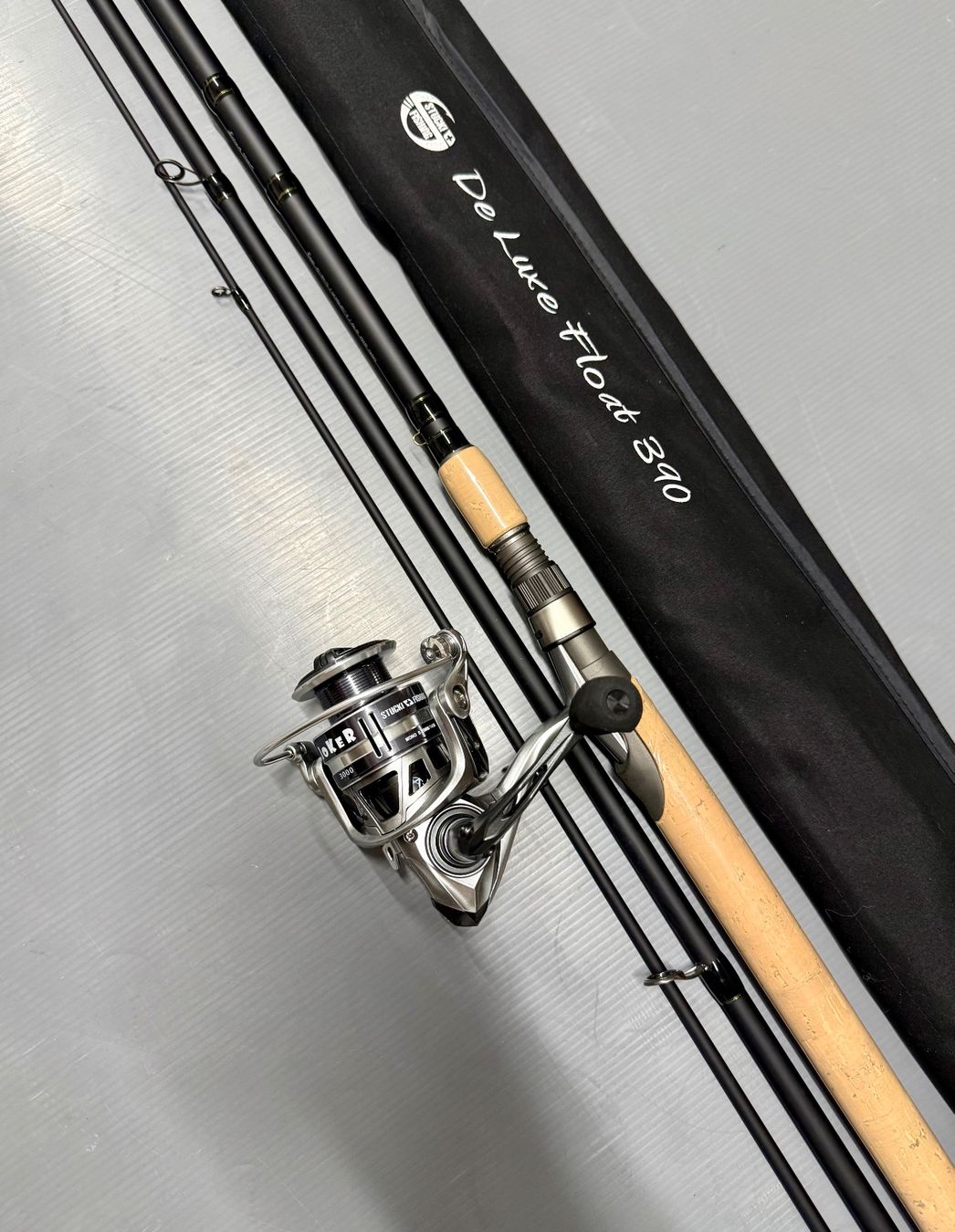 Stucki Thun Canne da pesca: Stucki Thun 3.90m Zapfenrute Combo – Nuovo e nell'imballaggio originale da Trimbach venduto da duri..