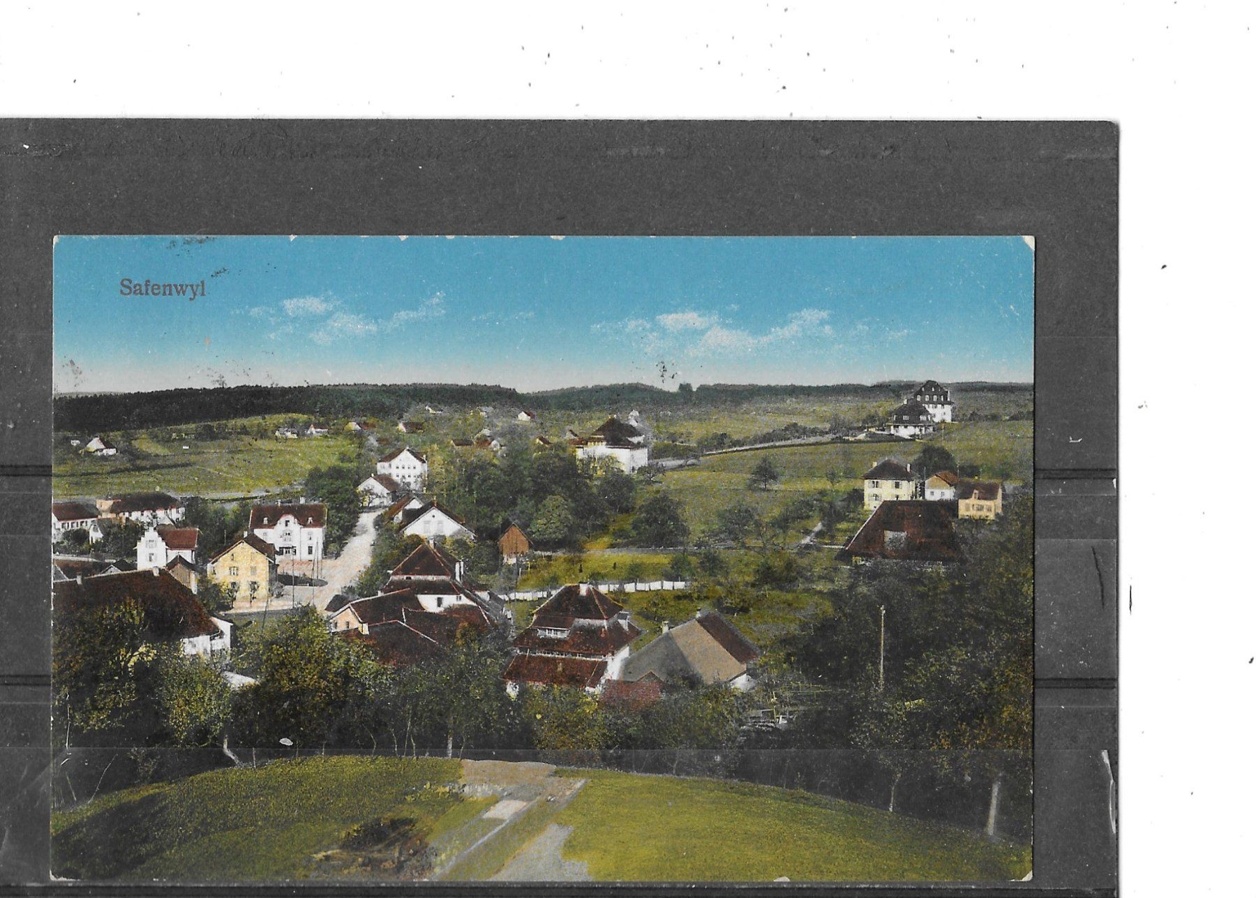 Cartoline postali: AG Safenwil 1922 – Usato da Schocherswil venduto da Wilare