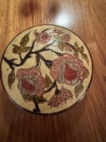 Antike cloisonné Deckeldose messing emaille