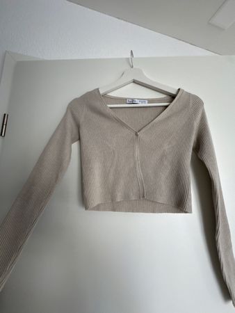 Bershka Strickjacke Beige, Grösse XS. Top Zustand!