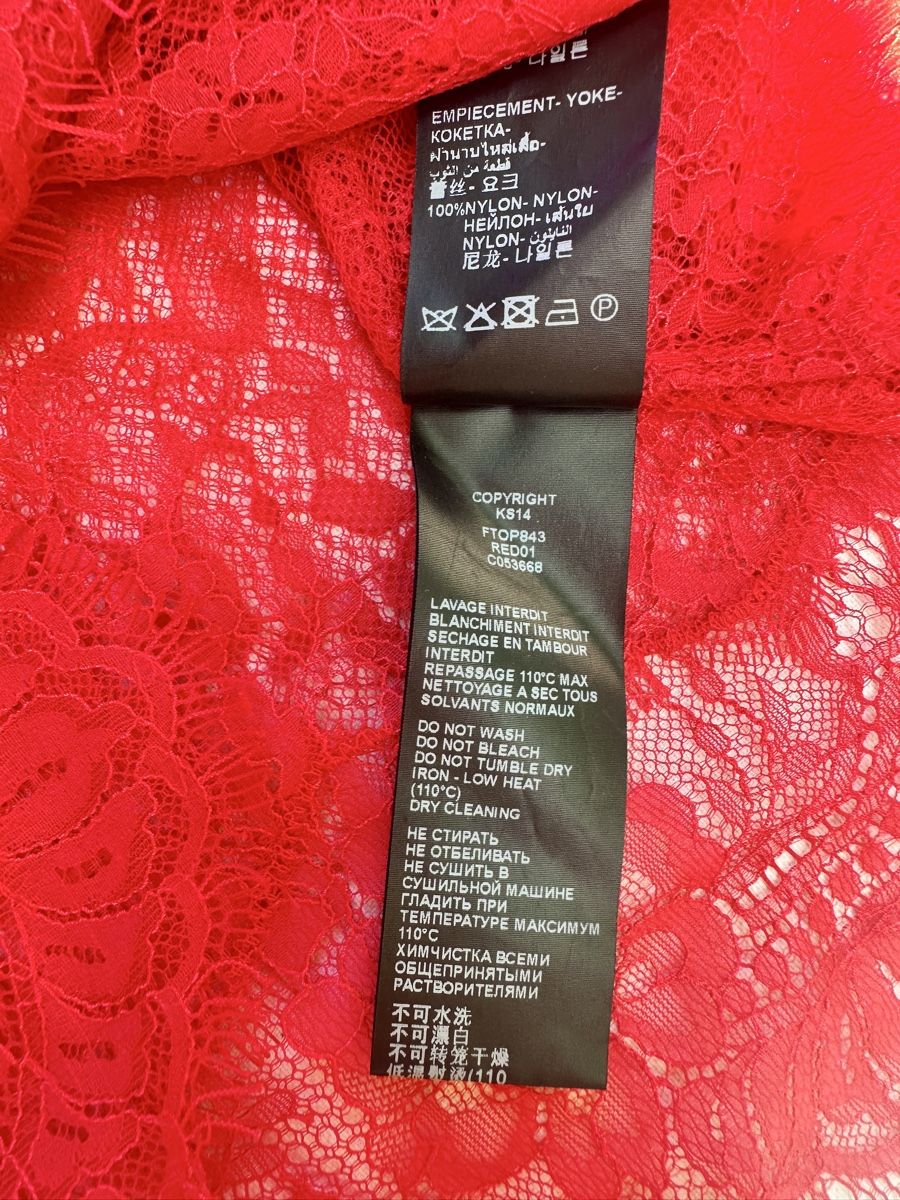 Kooples Camicette: The Kooples Spitze Oberteil Rot Elegant Gr. M – Nuovo (secondo la descrizione) da Aeugstertal venduto da AppleMirabelle 4