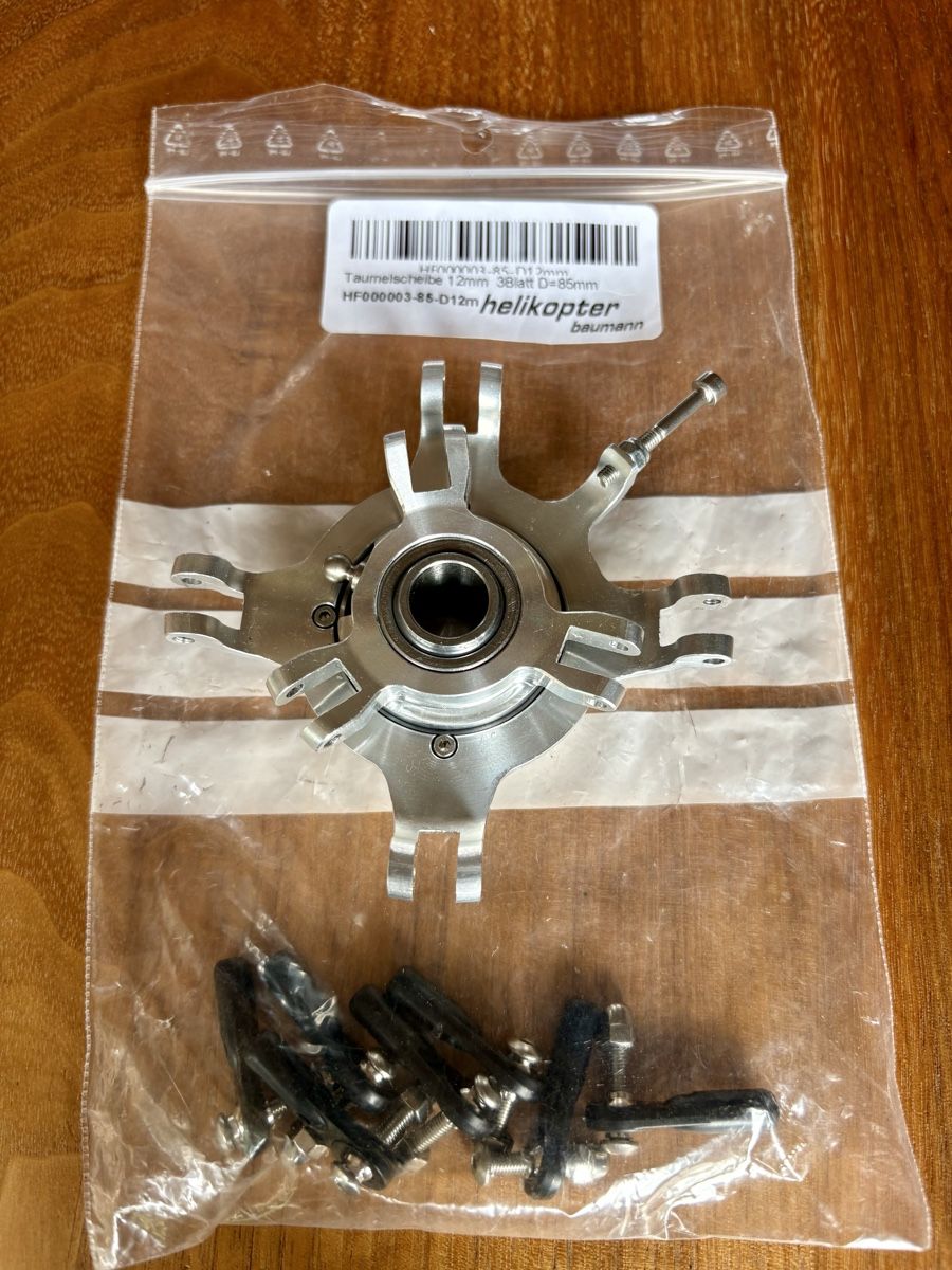 RC Modellbau: Taumelscheibe 12mm 3Blatt D=85mm – Neu und originalverpackt aus Ulmiz von Broennimann78