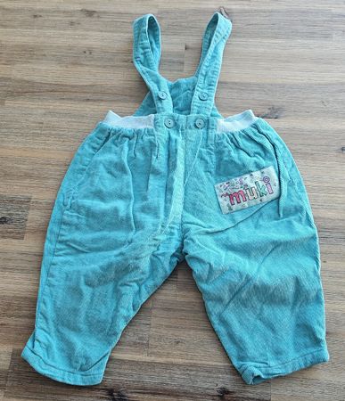 Dicke Latzhose von Muki türkis Grösse 68 guter Zustand