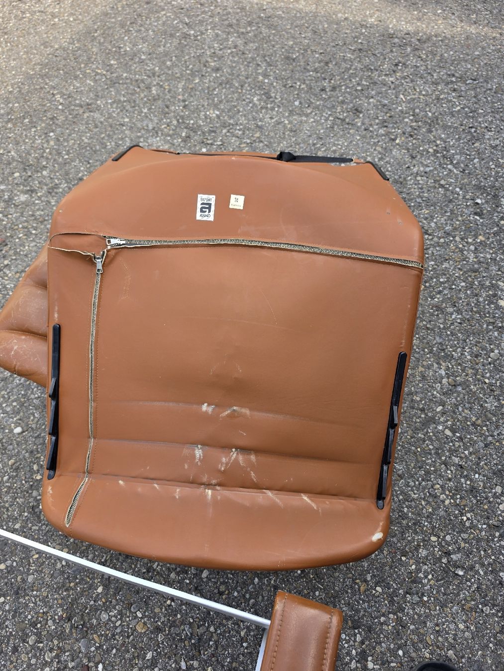 Sessel: Sessel mit Hocker braun Leder ASKO Export 74 gebraucht – Gebraucht aus Mettlen von elios0888 7