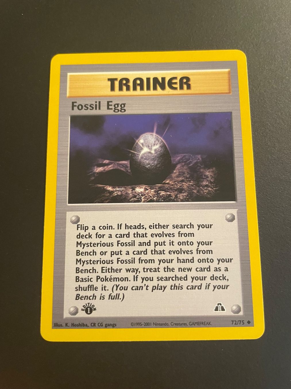 Pokémon Carte collezionabili: Fossil Egg 1st Edition 72/75 Neo Discovery – Usato da Zürich venduto da pokemon_cards