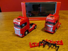 Herpa Set 2x Scania CS Zugmaschinen 1:87 Set2