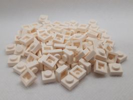 Lego 100 Stk. Plate 1x1 weiss (neu)