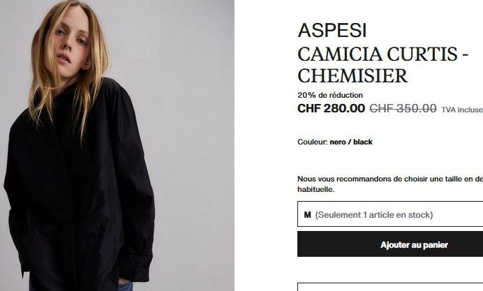 Aspesi Blusen: ASPESI Baumwollhemd / chemise en coton .40 – Gebraucht aus Collonges von Auganien 5