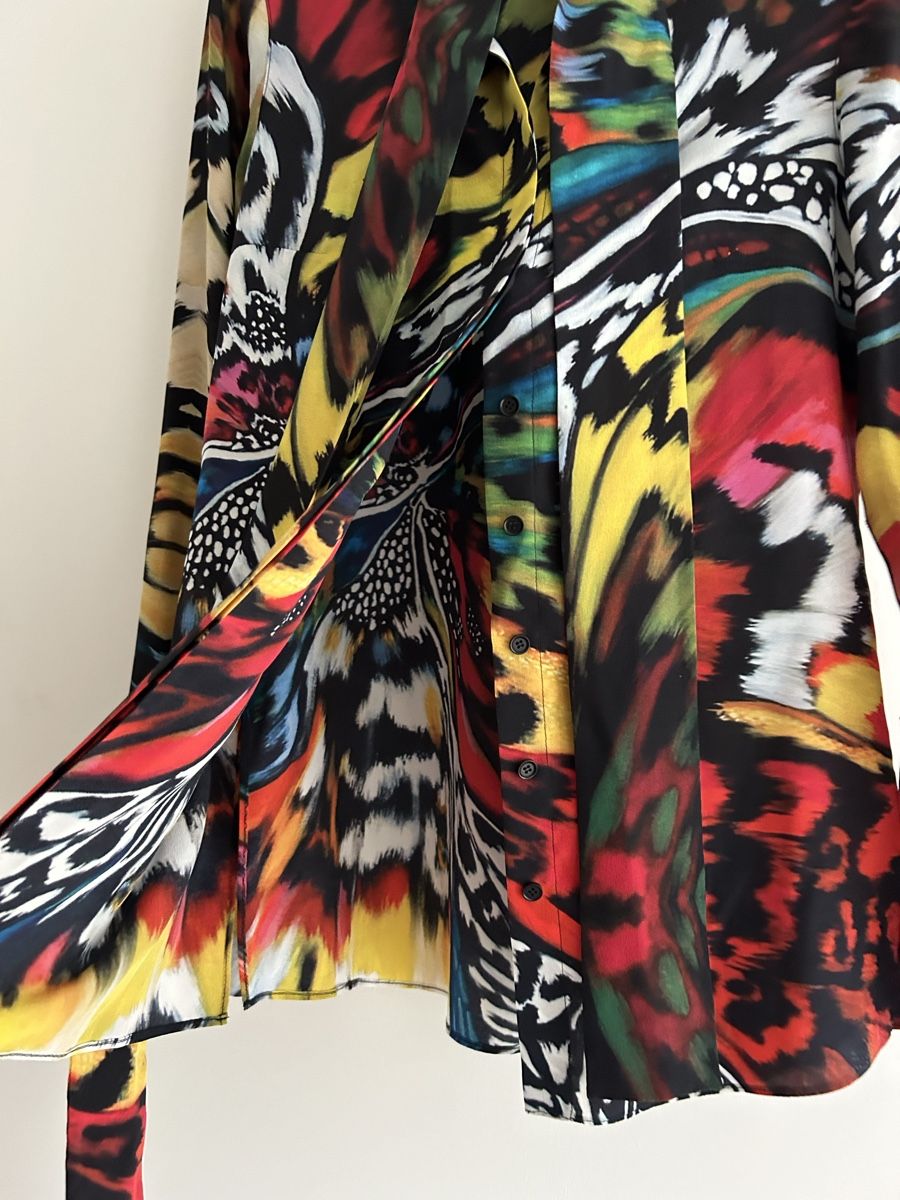 Akris Camicette: Cool silk printed bow blouse Akris Punto 34 – Nuovo (secondo la descrizione) da Sankt Gallen venduto da DDDAAA 2