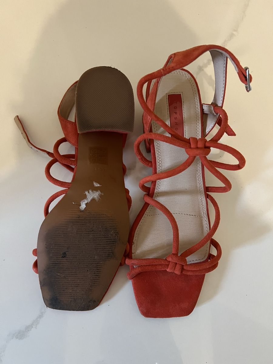 Topshop Scarpe da donna: Sandali Top Shop arancioni – Usato da Sonvico venduto da gborella 1