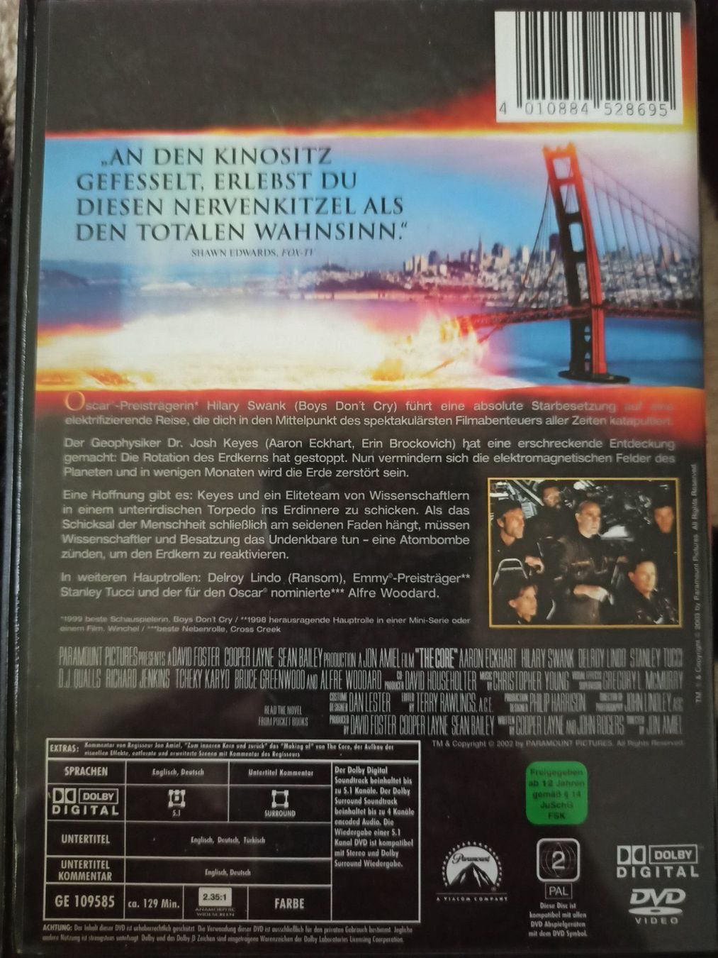 Tutti i DVDs: The Core – Usato da Dübendorf venduto da kb86_MOVIE 1