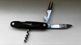 Schweizer Sackmesser alt  mit Werbebeschriftung