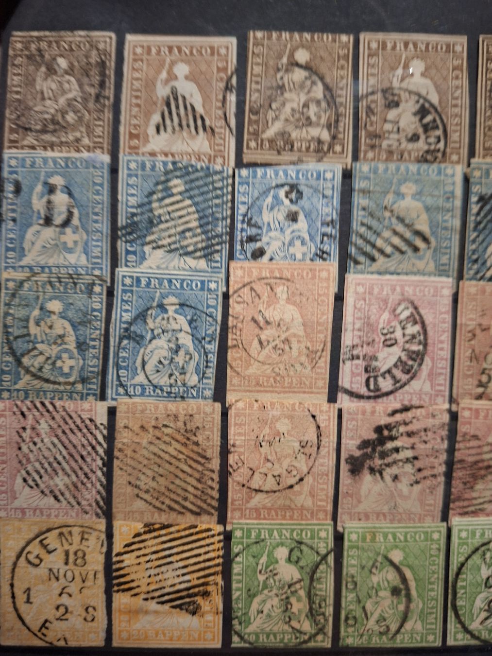 Tutti i francobolli: Lot div Strubel 45Stk.  – Usato da Balgach venduto da SIMEON27 1