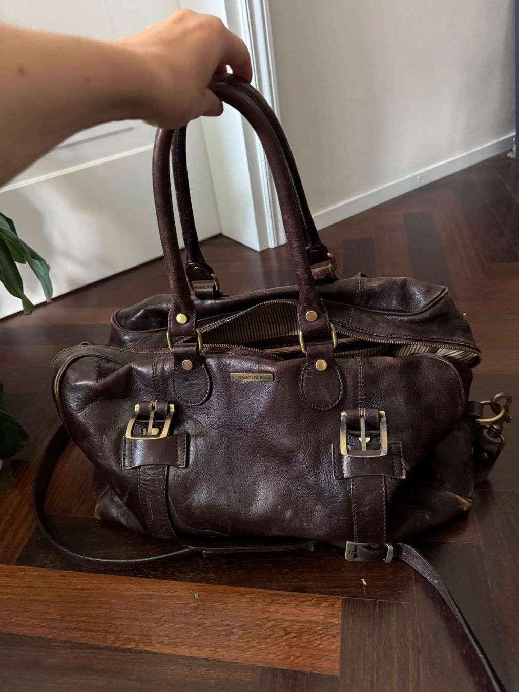Borse: Weekender Tuscany Leather, braun, 100% Leder – Usato da Nidau venduto da kingmigae 3