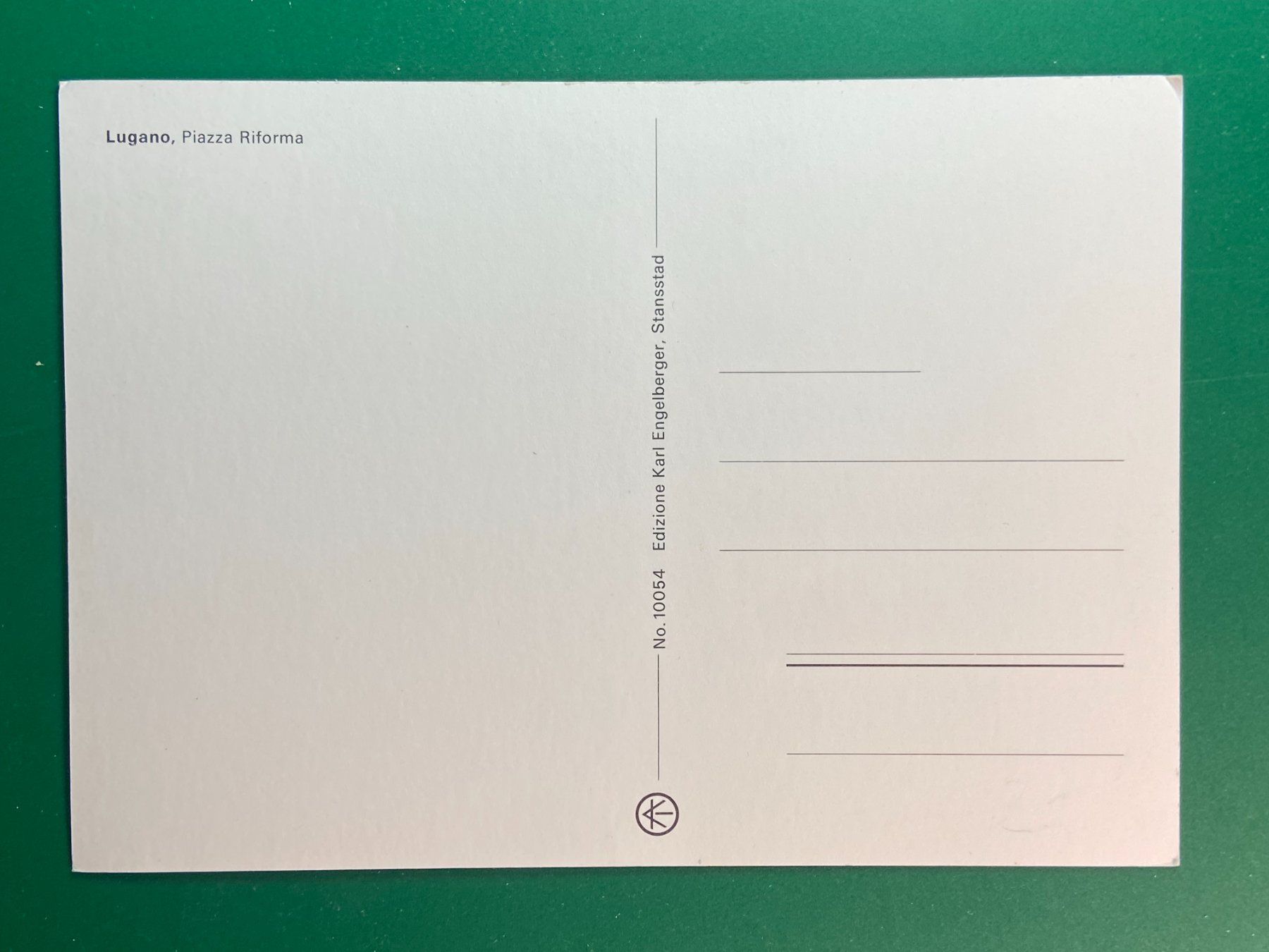 Cartoline postali: Lugano - Piazza Riforma – Usato da Steg VS venduto da _vinci_ 1